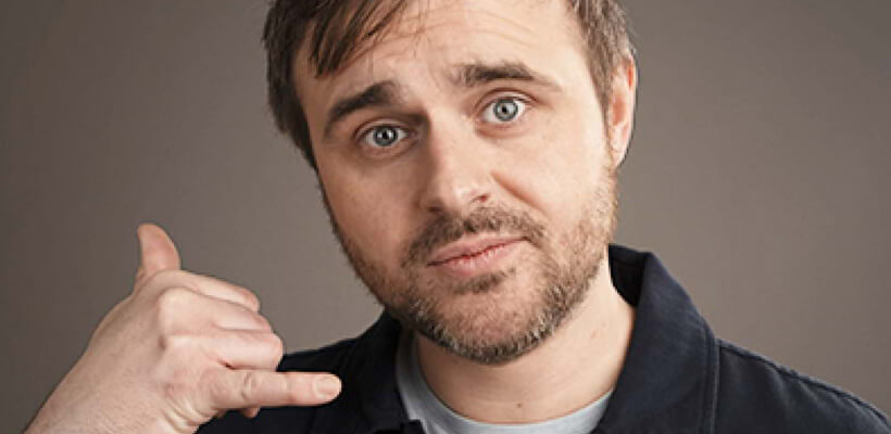 Image of a man pretending to call